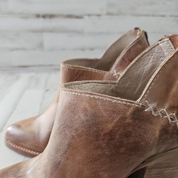 Freebird By Steven FB Steel Distressed Leather Cowgirl Western Boots Size 8 - Picture 8 of 11